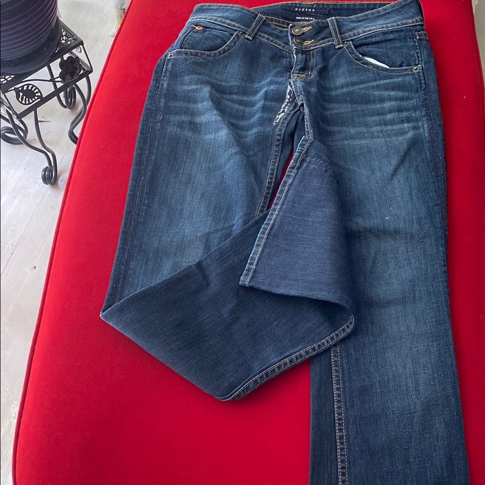 Hudson Jeans Blue Straight Leg Denim